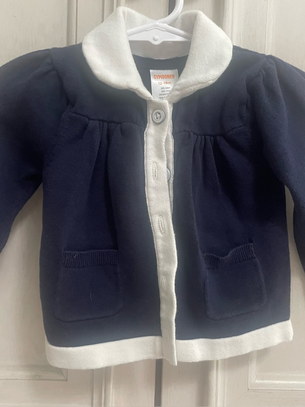 Gymboree Navy Cardigan, VGUC, Size 12-18 months